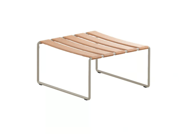 STRAPPY - Square Imitation leather garden footstool by Royal Botania - view 2
